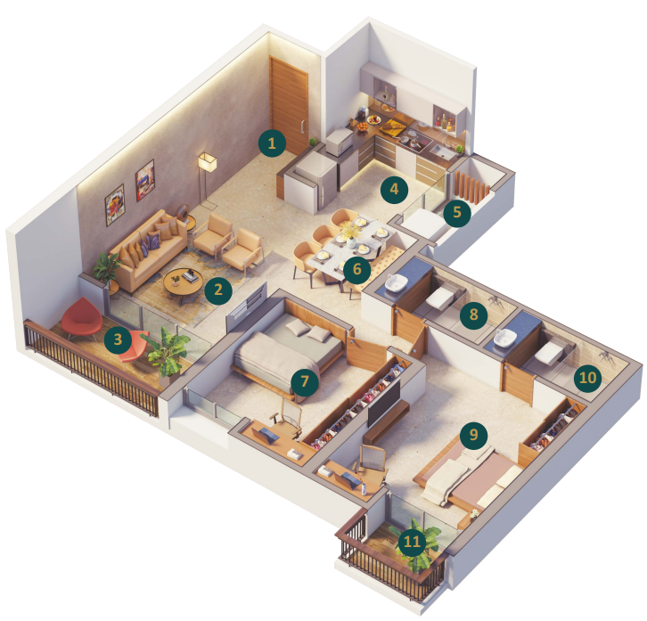 PRESIDENTIAL TOWERS – Premium 2, 3, 4 BHK & Row Houses in Ravet, Pune