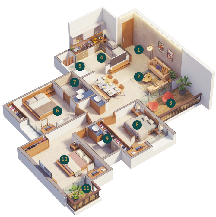 PRESIDENTIAL TOWERS – Premium 2, 3, 4 BHK & Row Houses in Ravet, Pune